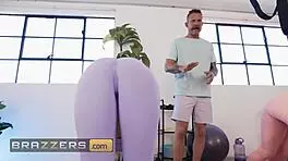 brazzers cheerleader kait's buttplug exposed leading to deep anal pounding and ass cum