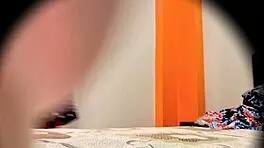 Sexy mexican teen in lingerie upskirt flashes perfect body miniskirt tease