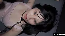 Petite 18-Year-Old Japanese Teen Submits to Rough Big Cock Pounding