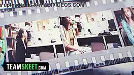 Cute alt girl with piercings and braces pounded roughly in shop theft payback