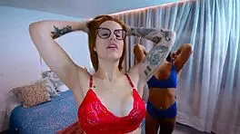 Latina Lesbians Lick Wet Pussies After Trip Orgasms