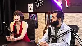 Lady Snow and Lord Kenobi heat up sensual casting with top black stud part one