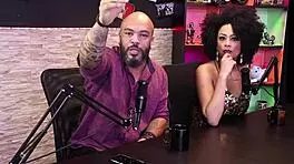 Lady Snow and Lord Kenobi heat up sensual casting with top black stud part one