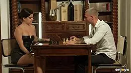 valkiria lapiedra's tight ass hammered on chess table by stud