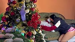 Santa's massive BBC pounds my pussy deep!