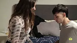 casting turns wild as muscular guy fucks squirting teen hard