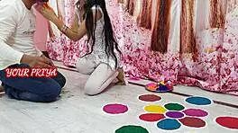 priya dives into wild holi fun with hot partner