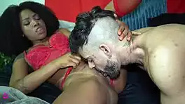 muscular guy pounds fat ebony bbw whore's big ass in rough interracial anal with cum swap humiliation