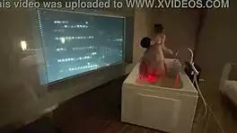 personal shoot cute santa babe breast sucked in bath