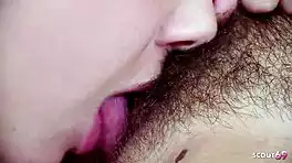 virgin georgia jones seduced into classmate jenna sativa's lesbian defloration at home alone