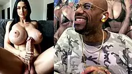 Mature Trans Babe Grips Veiny Hard Girl Cock