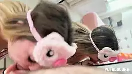 Preciosa teen culona gulps cum in sloppy pig cosplay for Putalocura