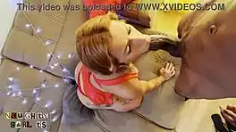 Black Monster Cock Rips Open Tranny Ass for Christmas Creampie Gift