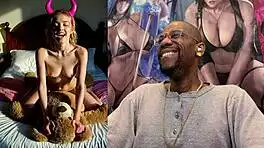 Tight Shaved Pussy Petite Blonde Rides Big Cock Face Facial Cum Covered