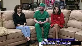 Dr. Tampa cures Brookly Rossi's deviance with deepthroat doggystyle pounding 😈🍆🔥