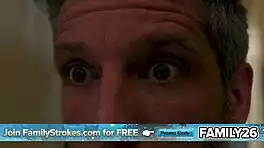 rebellious teen's shaved pussy pounded hard under no doors rule