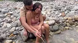 i teach young latina casual sex fishing then cum deep in her tight pussy