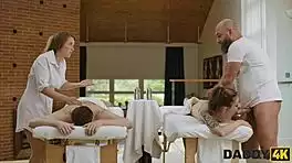 Daddy4K Gives In To Brunette Teen Anal Tits Pounding