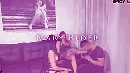 submissive slaves ride cocks for domina while couple watches