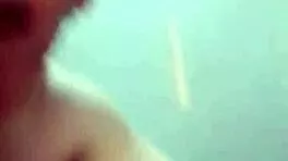 old man licks then fucks tight teen pussy condom creampie inside