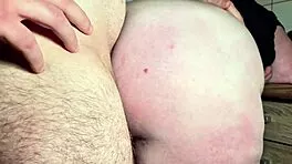 round butt slut squirts during intense doggystyle creampie