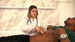 petite latina doctor slams bbc patient melanie caceres borisjackson