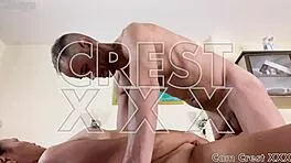 POV view of Asian beauty railed by muscled stud