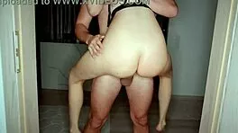 Young brunette chokes on big cock to squirt hard