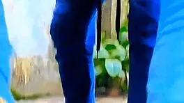 sissy slut teases small cock with outdoor piss humiliation fun