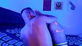 Colombian Amateur's Big Ass Spanked Red in Lingerie POV