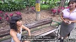 the busty latina cleaning lady endures rough outdoor fucking for visa