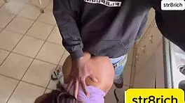 hood babe takes ass pounding and epic blowjob