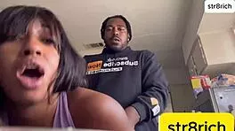 hood babe takes ass pounding and epic blowjob