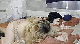 first double penetration hurts at first but leads to wild orgasm and facial finish