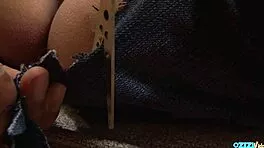 damn this skinny asian rips jeans for deep clit pounding!