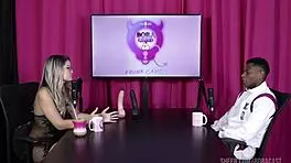 bruna carlos in sheer red lingerie begs for will mastro's bisexual domination