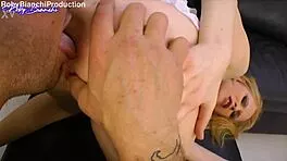 russian blonde takes omars monster cock deep in ass with fingering