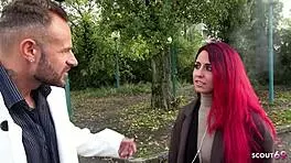 german redhead dani luve seduces cop for bareback pounding