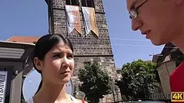 summer vacation cutie trades sex for cash in hidden czech pickup reality