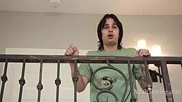 Petite yoga babe teases with tight body after workout watch in horny flex 😏💦