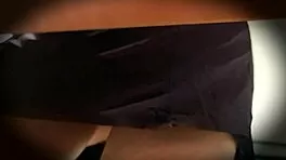 mexican secretary nataly's miniskirt hides no panties in public upskirt tease