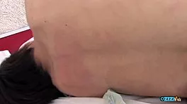 she enjoys company of two older guys in prison room masturbation session