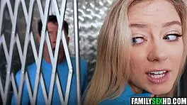 fantastic busty teen pounded raw in wild threesome frenzy!