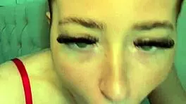This horny british coed slut cams her squirting toy orgasm frenzy live