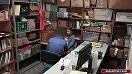 Punish This Brunette Shoplifter's Tight Pussy Now!