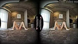 i'm mika blonde solo masturbating all day with vibrator in vr