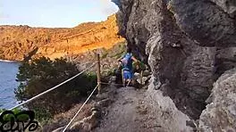 Webcam tease flashes tits then drops for seaside blowjob adventure