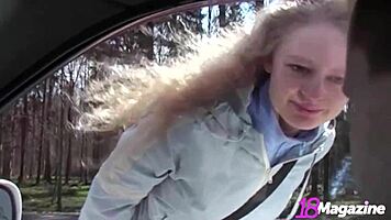 Exhibicionist sasha rides and fucks naked