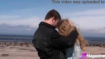 Exhibicionist sasha rides and fucks naked