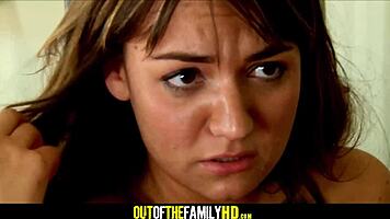 Step daughter caught banging mom's boyfriend